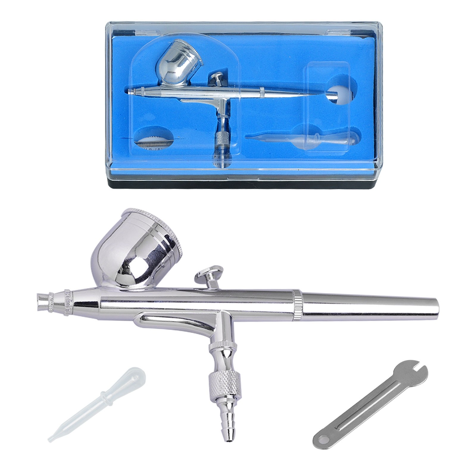 Voilamart Airbrush Compressor Kit Dual Action Air Brush Spray Gun ...