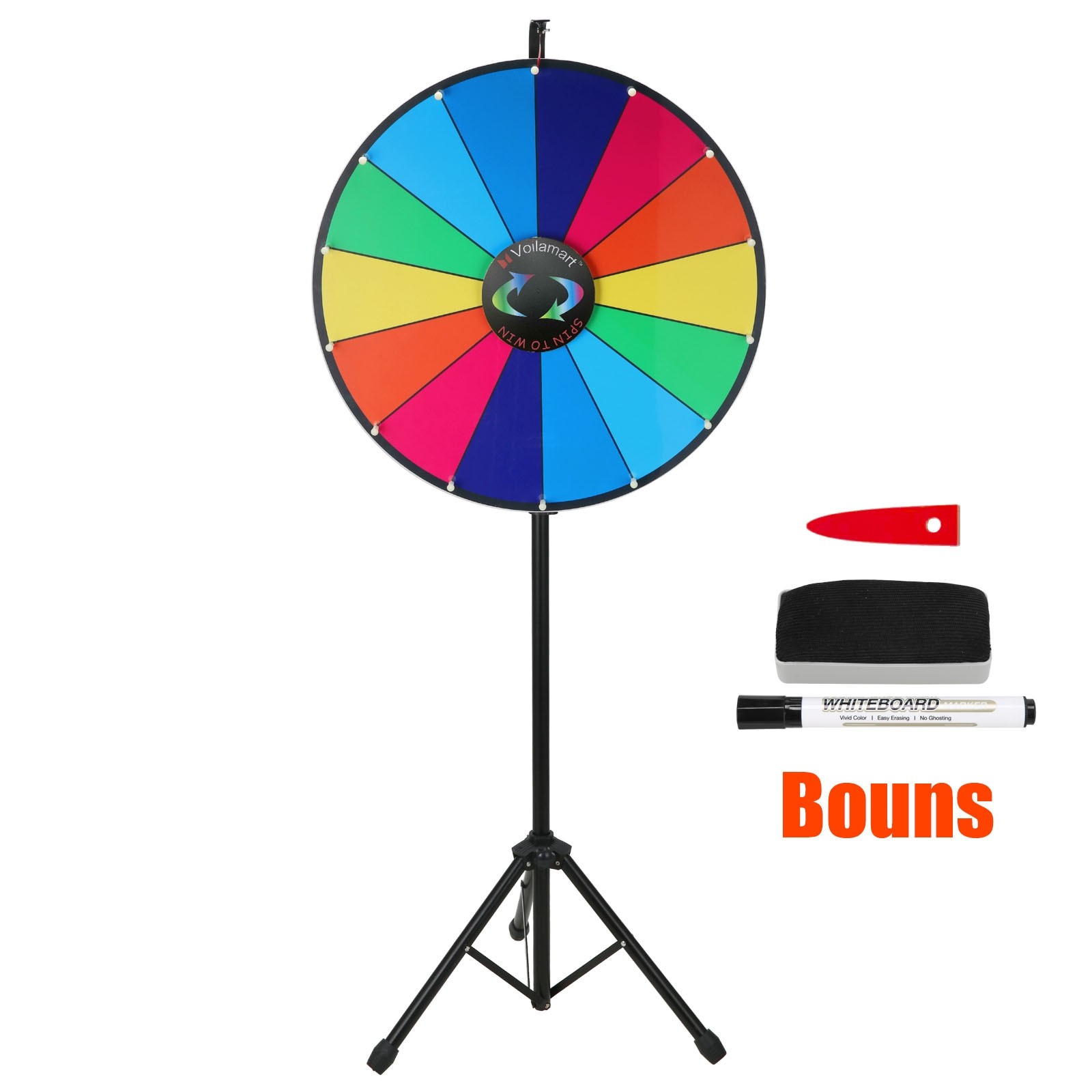 Magnetic Dry Erase Spinner Wheel - 1 magnetic spinner wheel